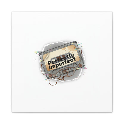 Perfectly Imperfect Cassette, Canvas Print | Analog Error, glitch art static