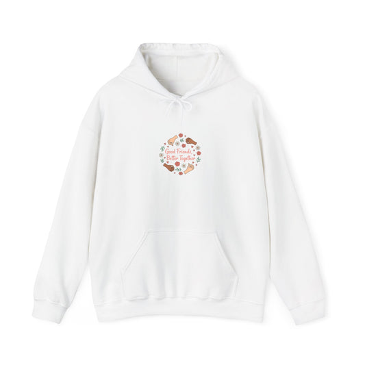 Platonic Love Floral Wreath Hoodie | Friendship Valentine, Galentine’s