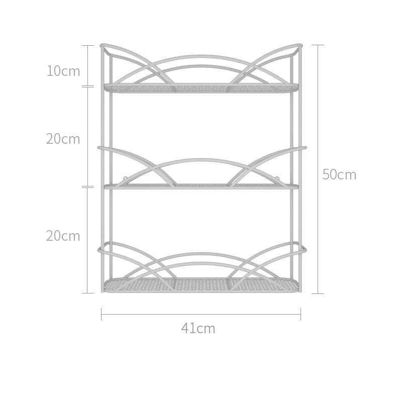 Desktop Storage Shelf Bathroom Free Punching Wall Hanging