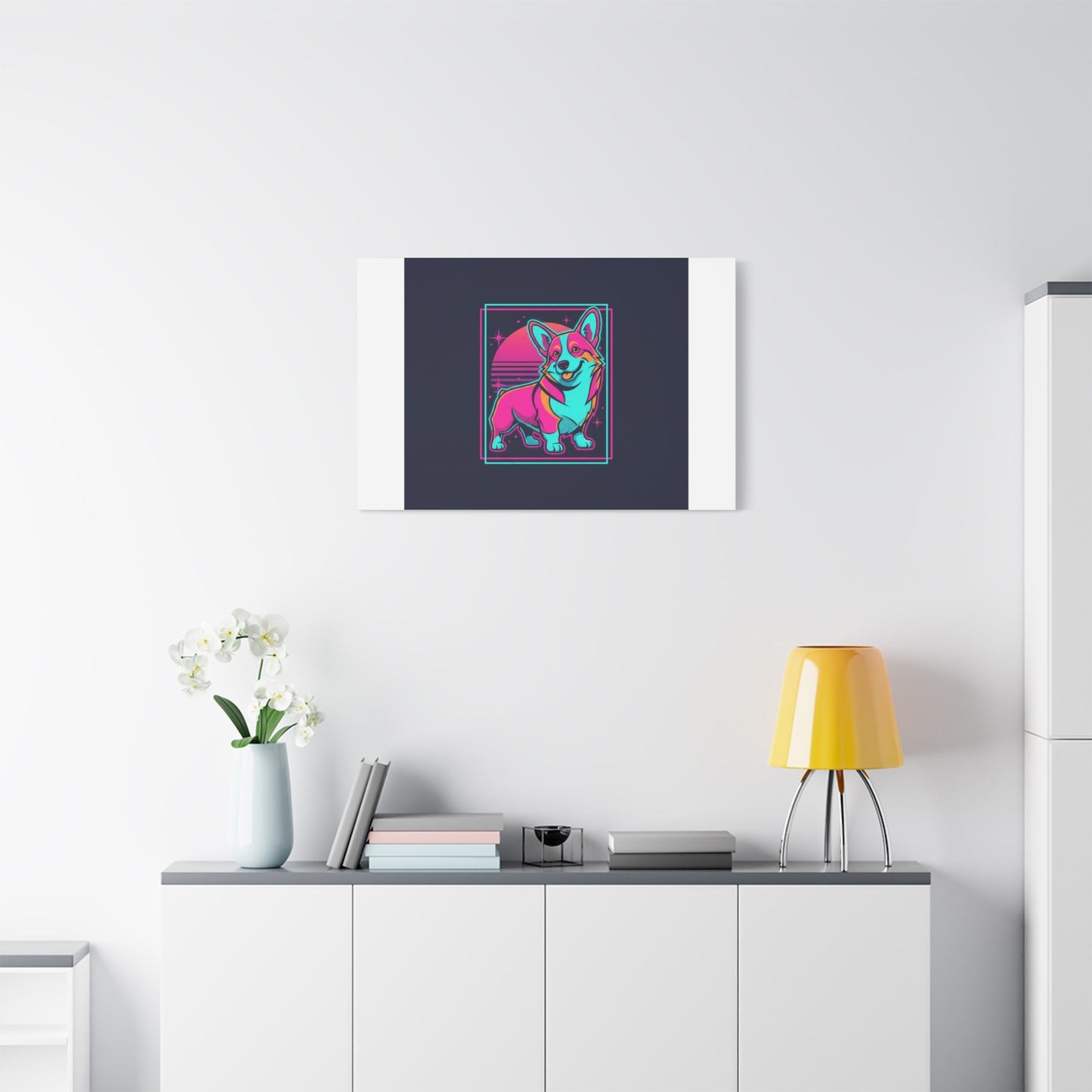 Platonic Love Corgi Canvas | Friendship Valentine, Galentine’s Wall Art