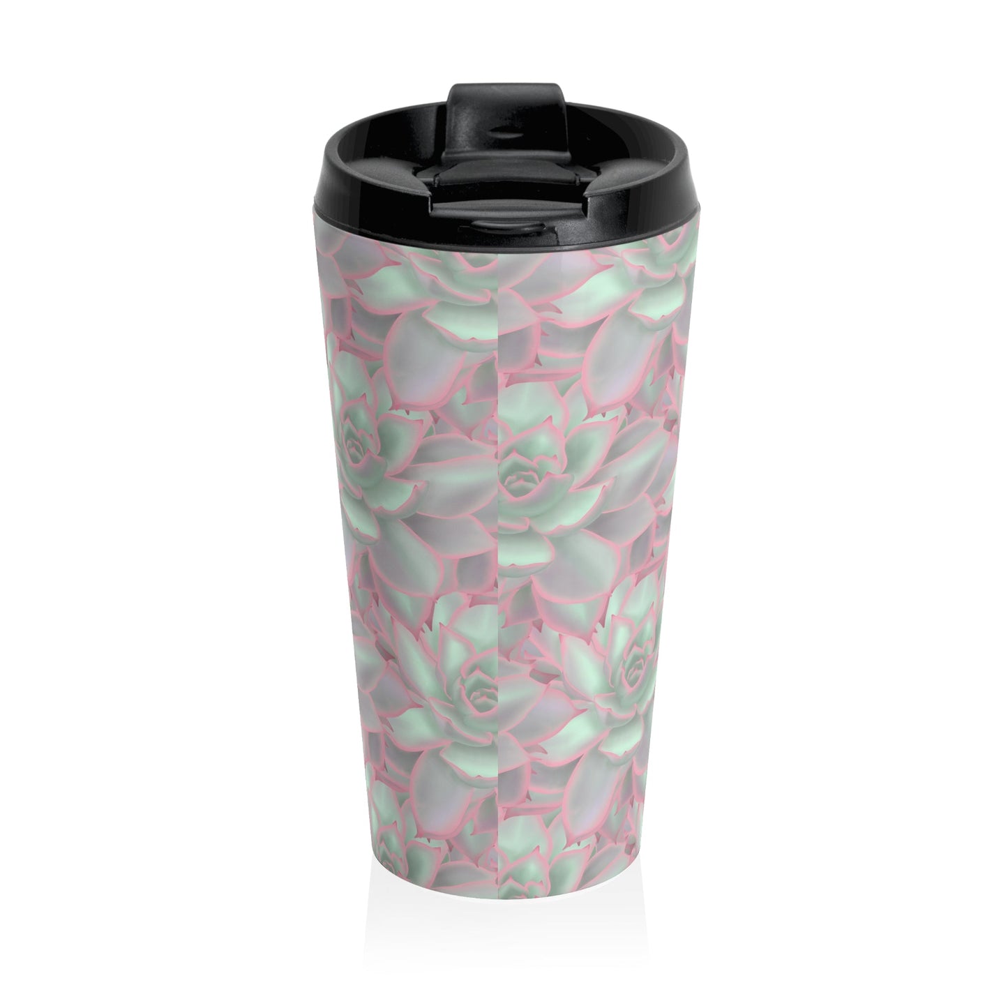 Echeveria Violet Queen Succulent 15 oz Vacuum Insulated Stainless Steel Travel Tumbler
