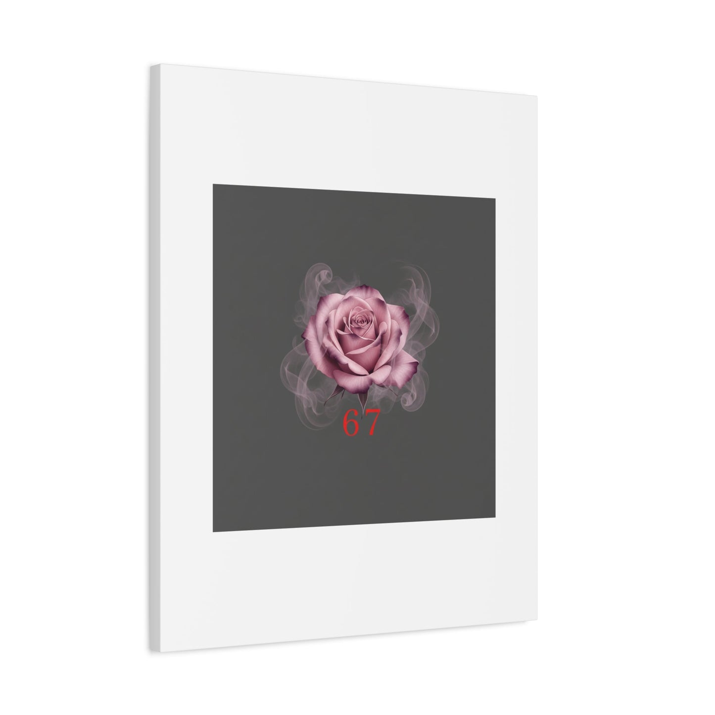 6 7 Valentine's Canvas | Viral Gothic Rose Wall Art | 6 7 Meaning Dark Romance