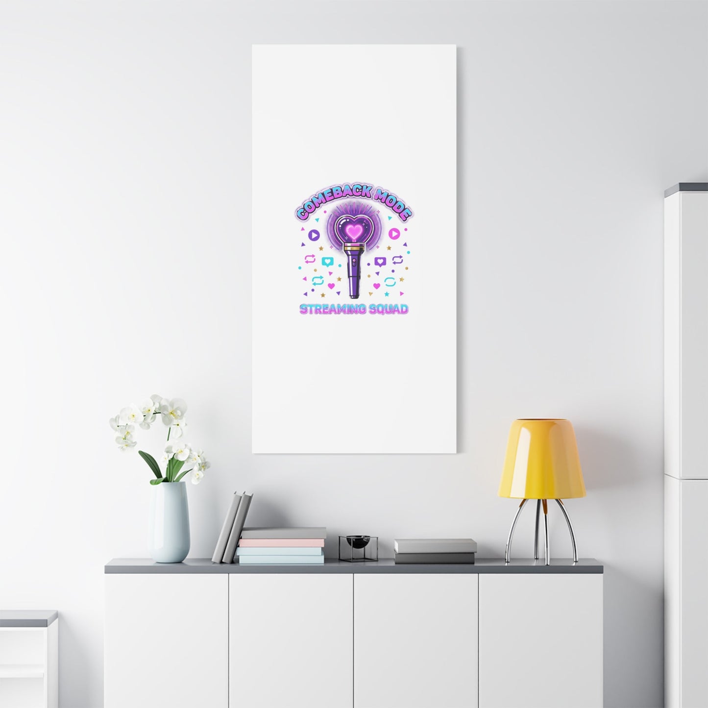 Comeback Mode Lightstick Canvas | K-pop Comeback, Streaming Squad