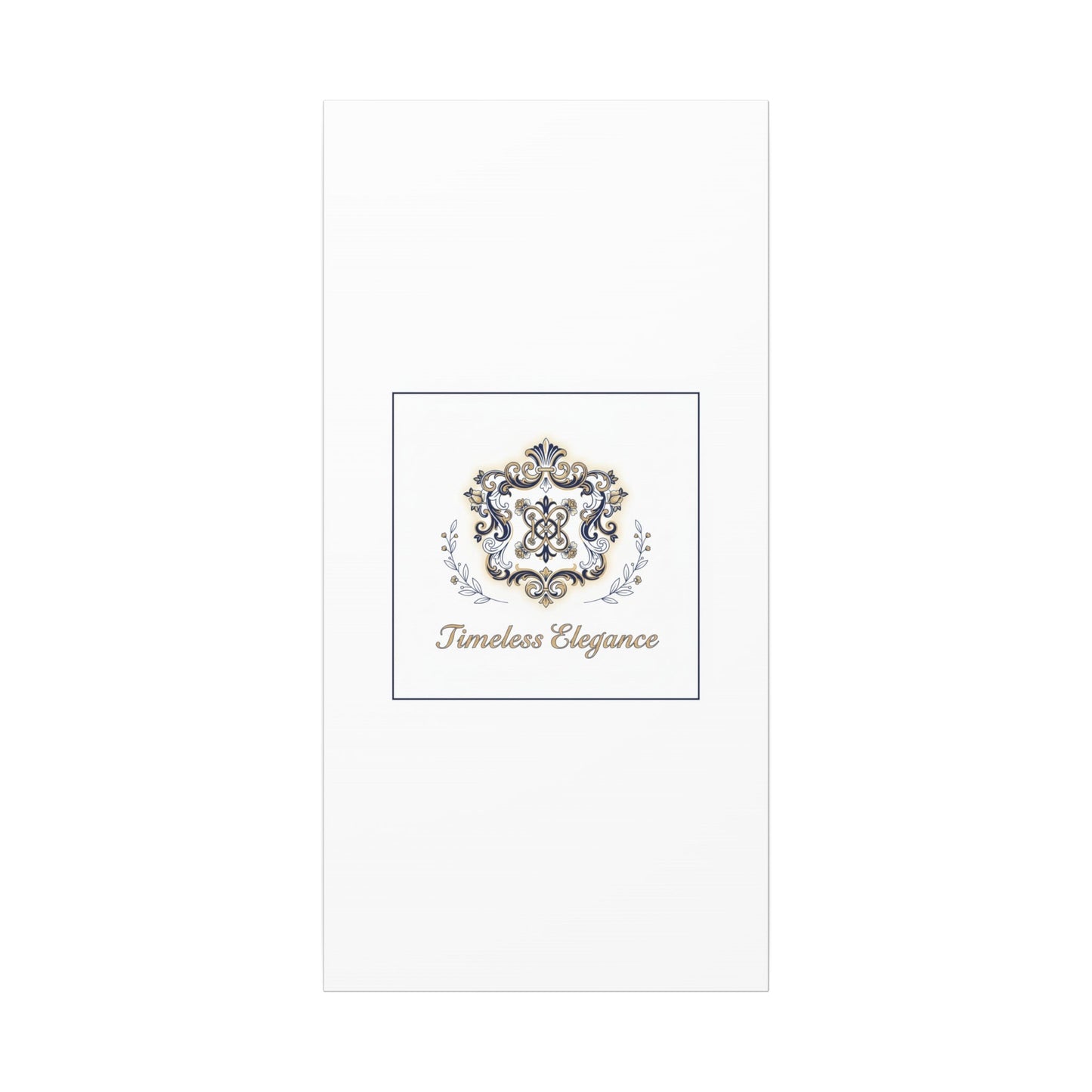 Ornate Brooch Emblem Canvas | Vintage Formalwear Accents, Baroque Print