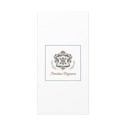 Ornate Brooch Emblem Canvas | Vintage Formalwear Accents, Baroque Print