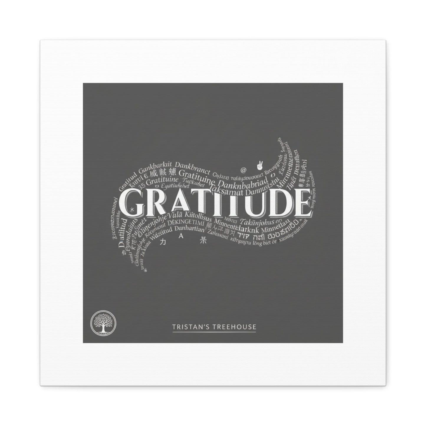 Gratitude Wall Art Matte Canvas | Tiny Treats, sweet uplifting print