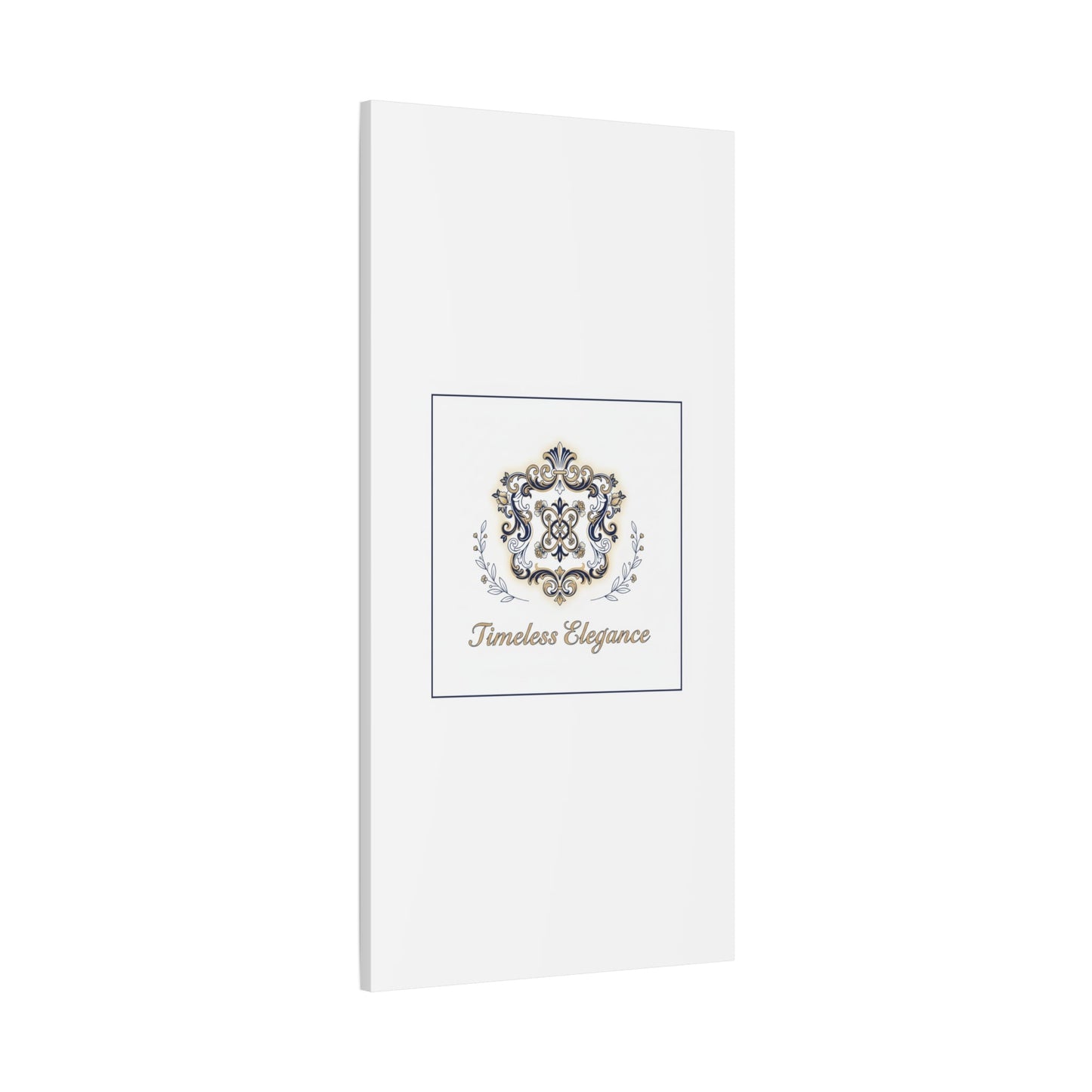 Ornate Brooch Emblem Canvas | Vintage Formalwear Accents, Baroque Print
