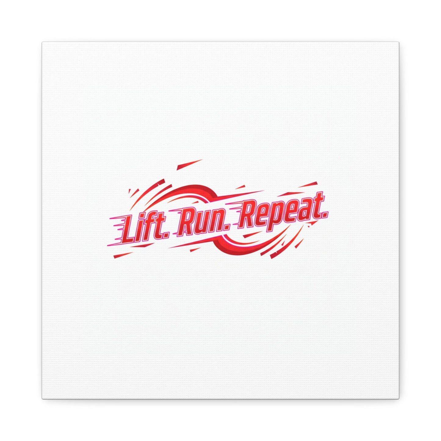 Lift Run Repeat Canvas | Fitness Wall Art, Gym Motivation