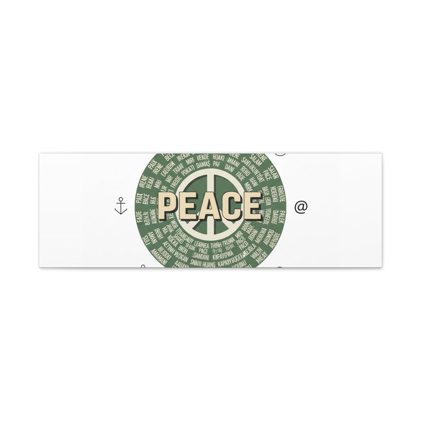 Peace doodle canvas | hand drawn sketch aesthetic, handwritten message