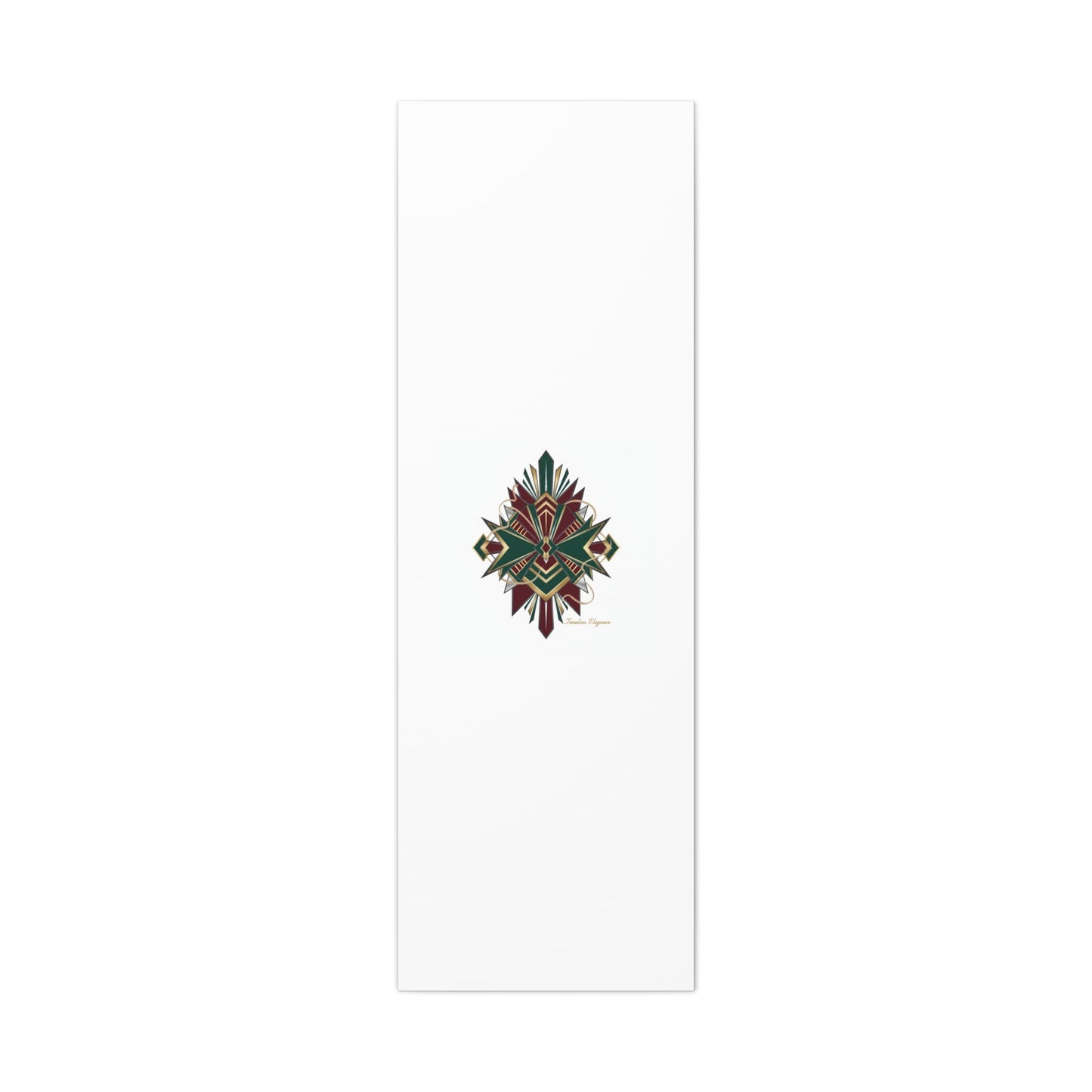 Art Deco geometric brass print Canvas | Neo-Deco chrome & gold fan motif