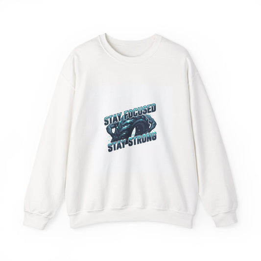 Stay Focused Stay Strong Sweatshirt | winter workout shirt, gym motivation