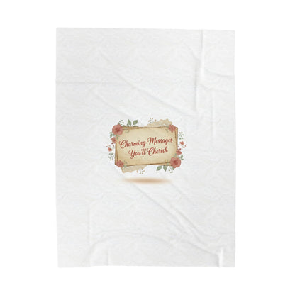 Handwritten Love Letter Design Blanket | vintage letter art, wax seal nostalgia