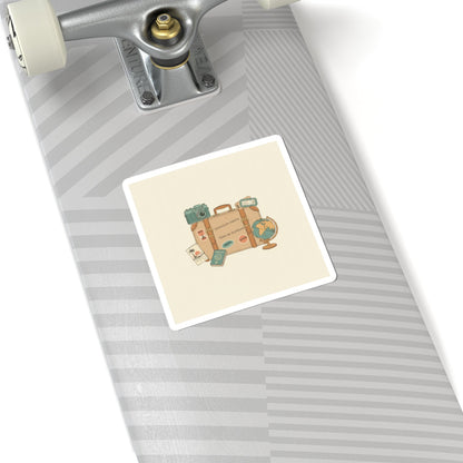 Wanderlust Postage Sticker | Retro Travel postcard, passport stamp vibes