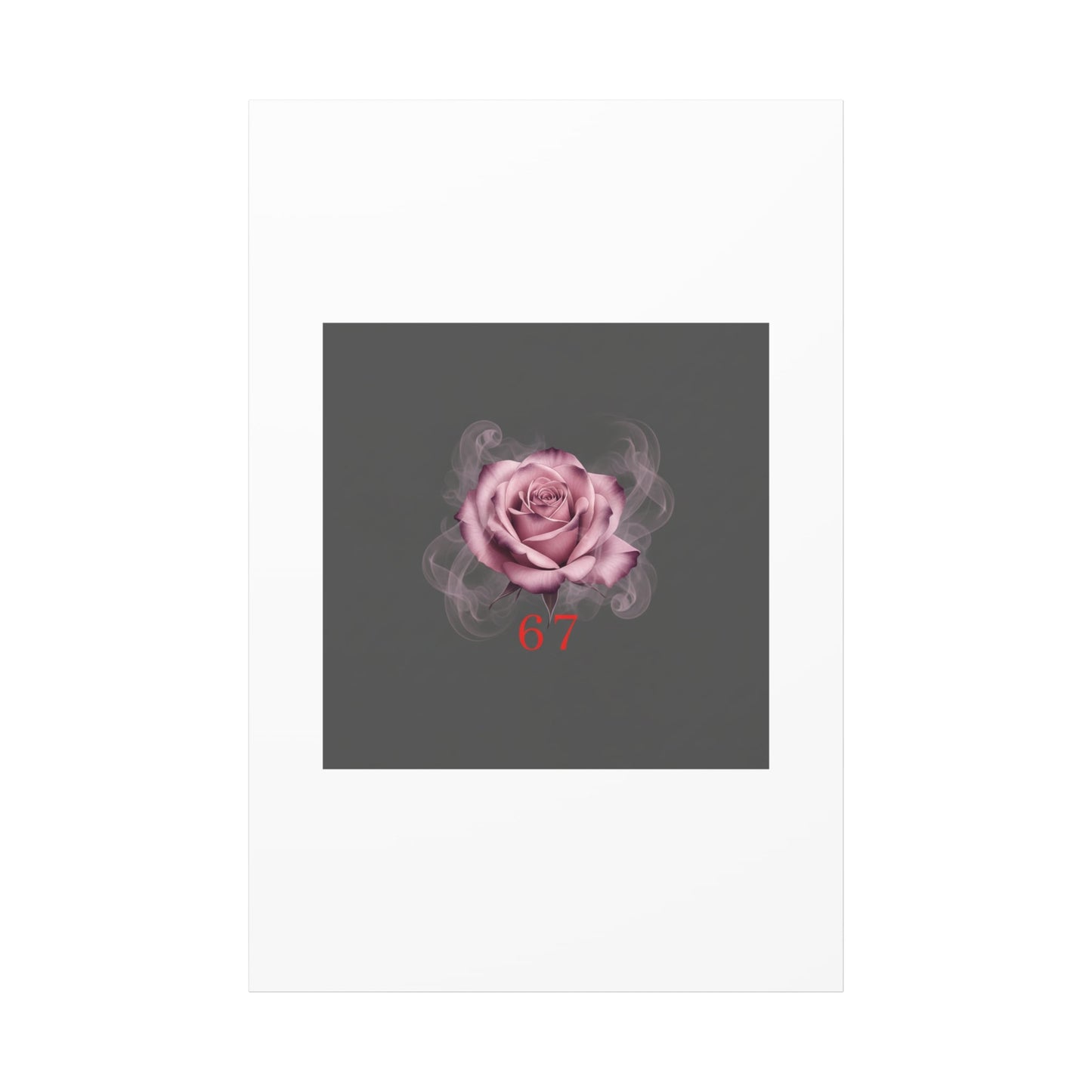 6 7 Valentine's Canvas | Viral Gothic Rose Wall Art | 6 7 Meaning Dark Romance