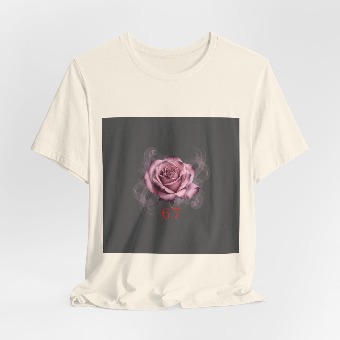 6 7 Rose Smoke Tee | Viral Valentine's Gothic Rose Shirt | 6 7 Meaning Dark Romance