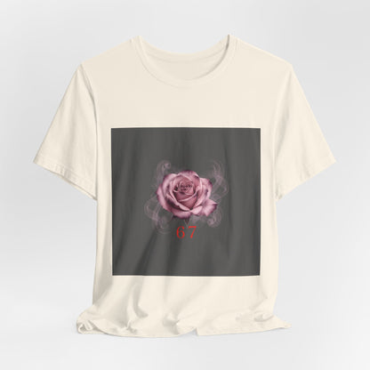 6 7 Rose Smoke Tee | Viral Valentine's Gothic Rose Shirt | 6 7 Meaning Dark Romance