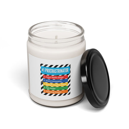 #1 Procrastinator Soy Candle, Top-List Ranking Humor | List-Lover Novelty