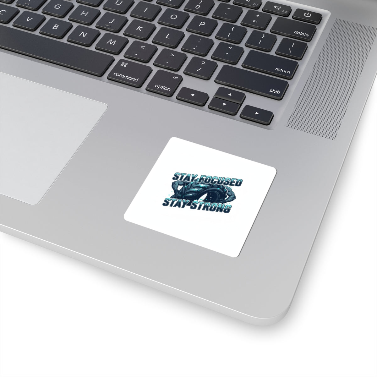 Stay Focused Stay Strong Sticker | winter workout, gym motivation
