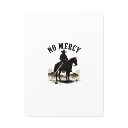 No Mercy Cowboy Skull Canvas | western skull art, gothic Americana