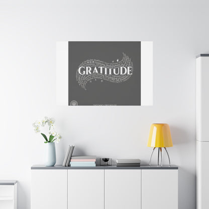 Gratitude Wall Art Matte Canvas | Tiny Treats, sweet uplifting print