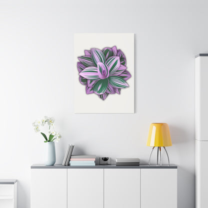 Tradescantia Nanouk Canvas Print – Botanical Wall Art