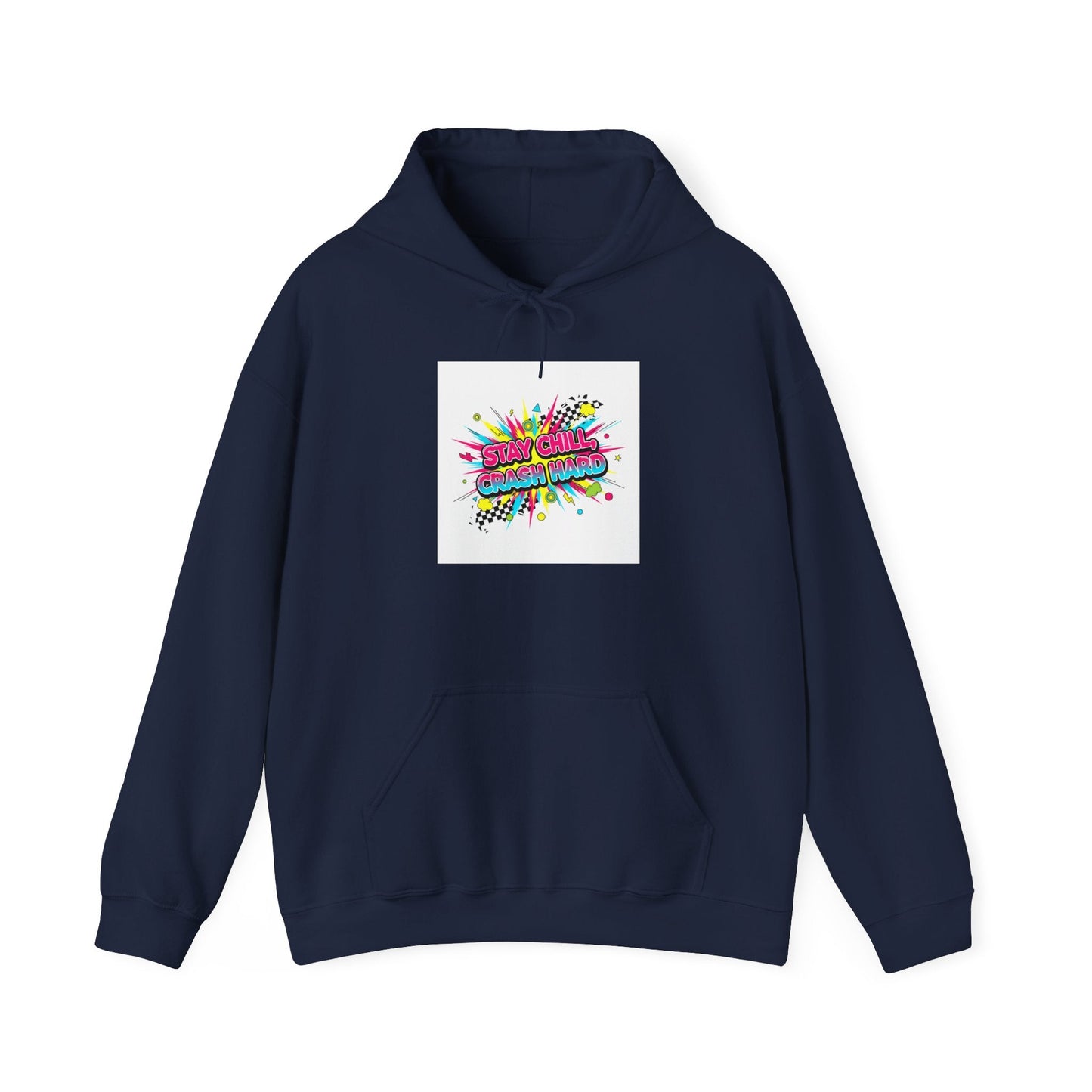 Crash Out Neon Meltdown Hoodie | skate graffiti, warning decal