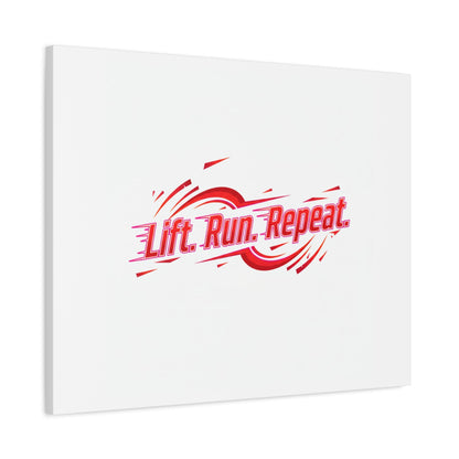 Lift Run Repeat Canvas | Fitness Wall Art, Gym Motivation