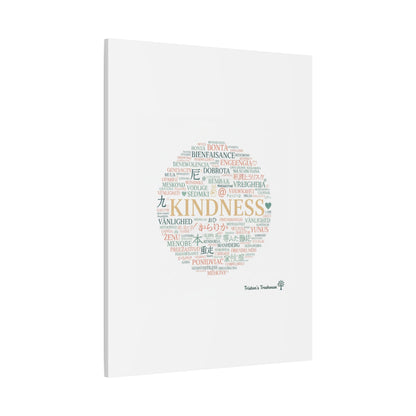 Kindness Word Cloud Canvas | Fresh Start Minimalist Wall Art