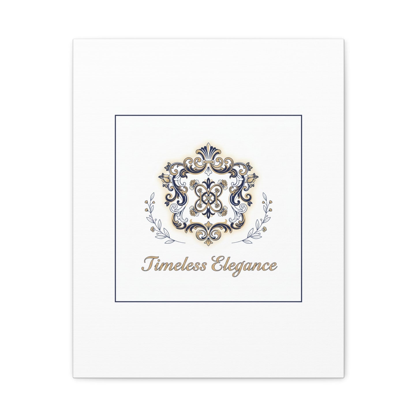Ornate Brooch Emblem Canvas | Vintage Formalwear Accents, Baroque Print