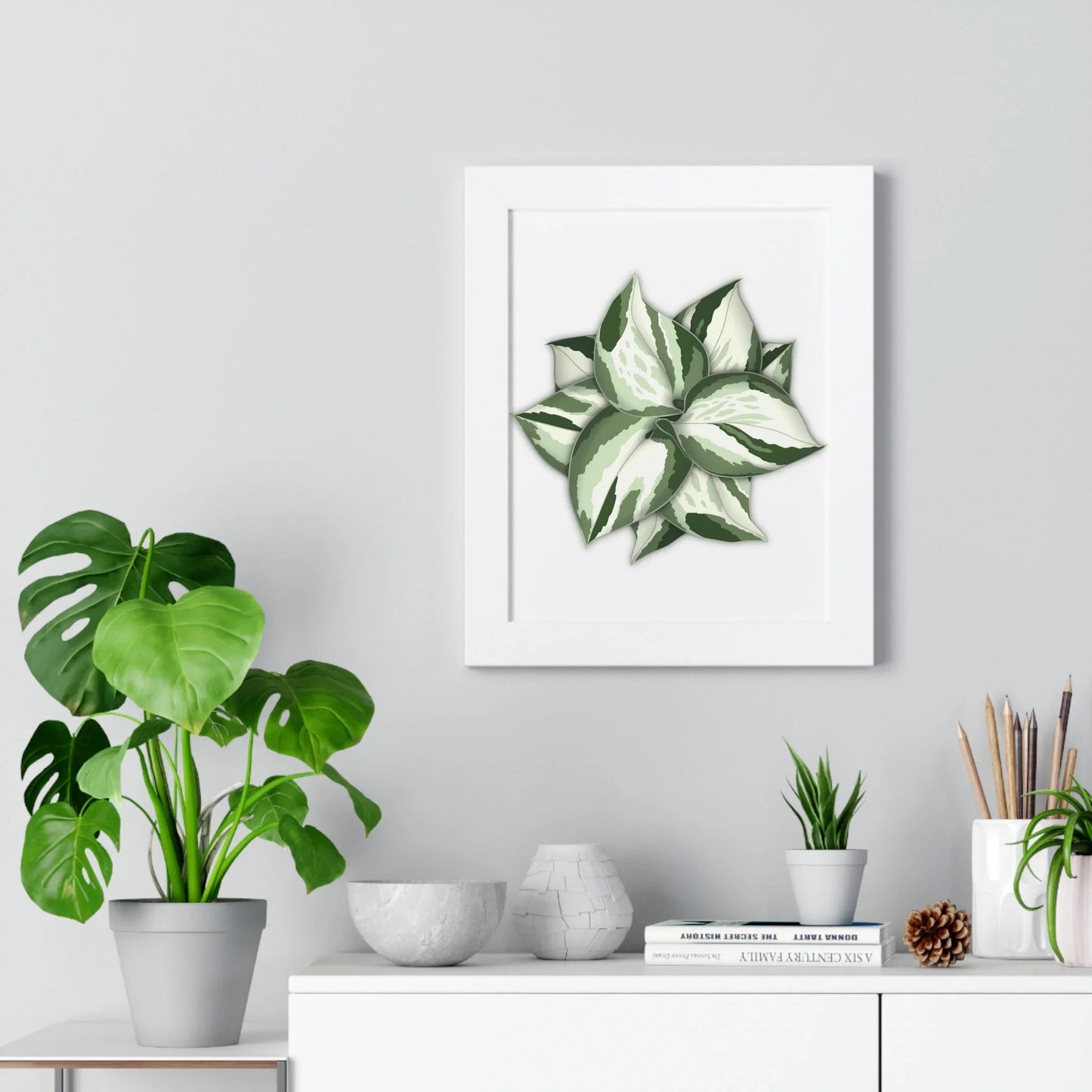Manjula Pothos Framed Print – Botanical Wall Art