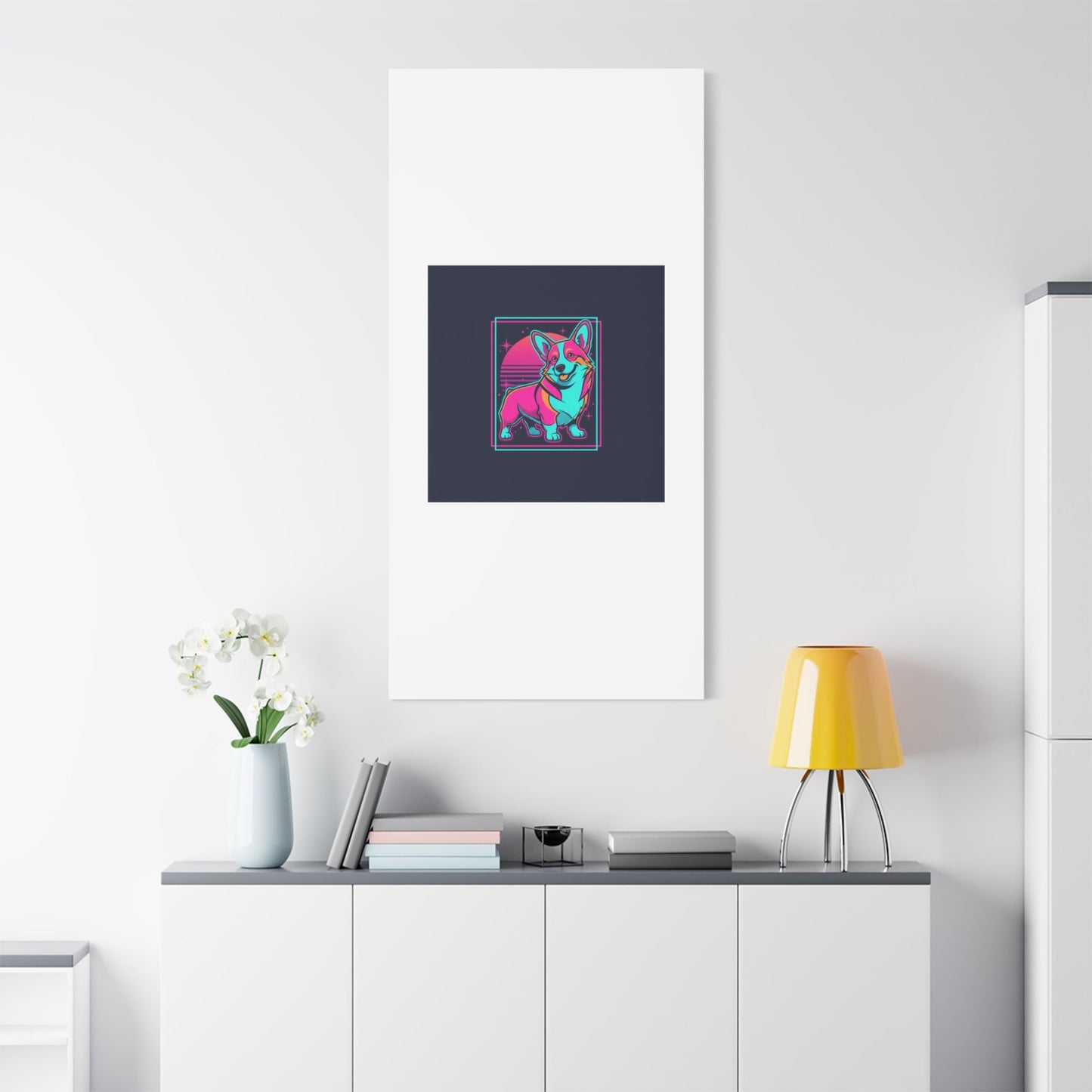 Platonic Love Corgi Canvas | Friendship Valentine, Galentine’s Wall Art