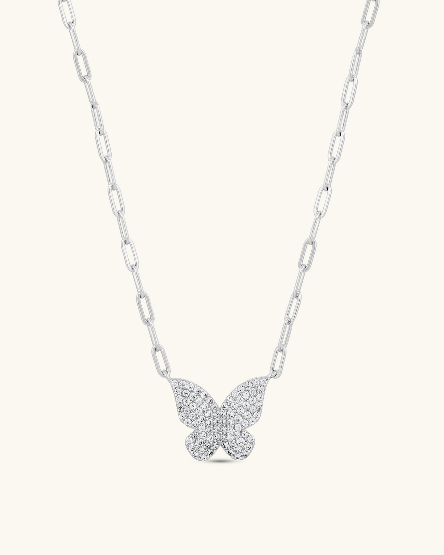 Paperclip Lonely Butterfly Necklace
