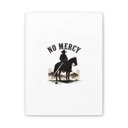 No Mercy Cowboy Skull Canvas | western skull art, gothic Americana