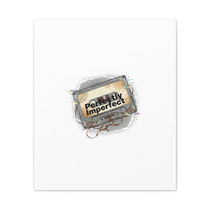 Perfectly Imperfect Cassette, Canvas Print | Analog Error, glitch art static