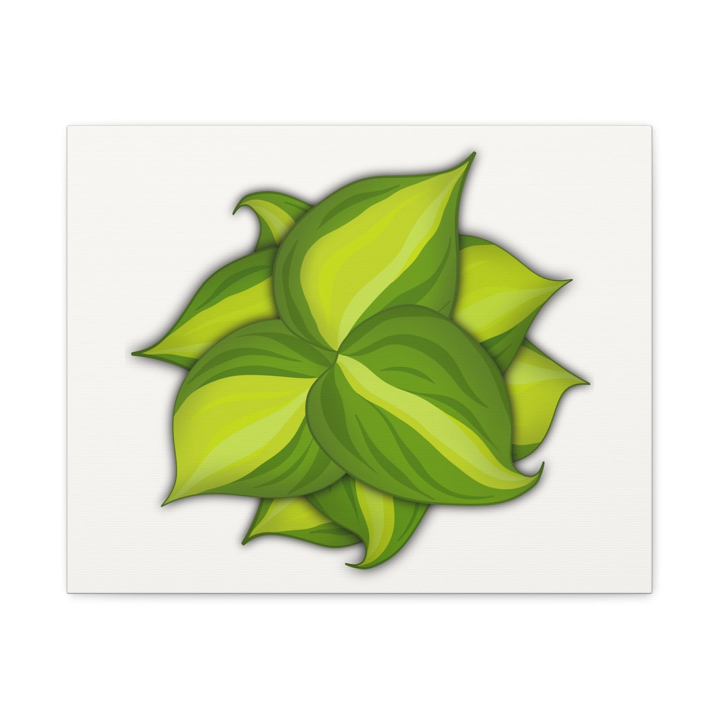 Philodendron Brasil Canvas Print – Botanical Wall Art