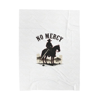 No Mercy Cowboy Rider Blanket | western skull art, gothic Americana