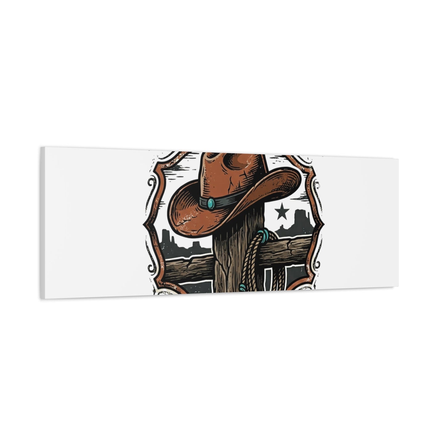 Built on Dust and Honor Canvas | Western cowboy, vintage Americana