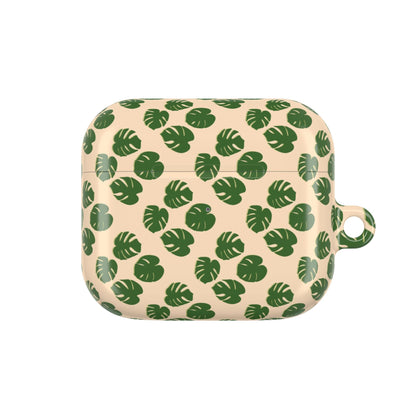 Monstera Pattern AirPod Case