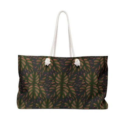 Calathea Pinstripe Pattern Weekender Bag