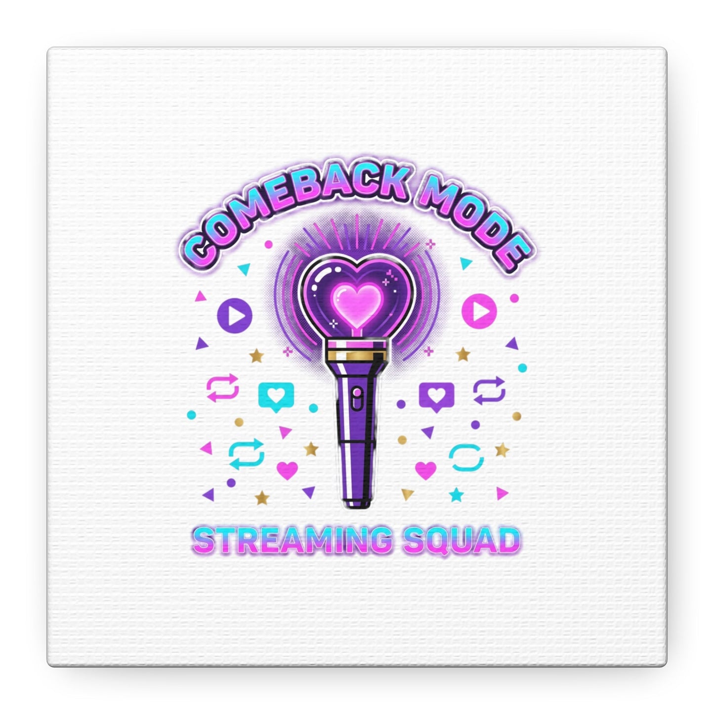 Comeback Mode Lightstick Canvas | K-pop Comeback, Streaming Squad