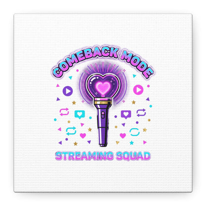 Comeback Mode Lightstick Canvas | K-pop Comeback, Streaming Squad