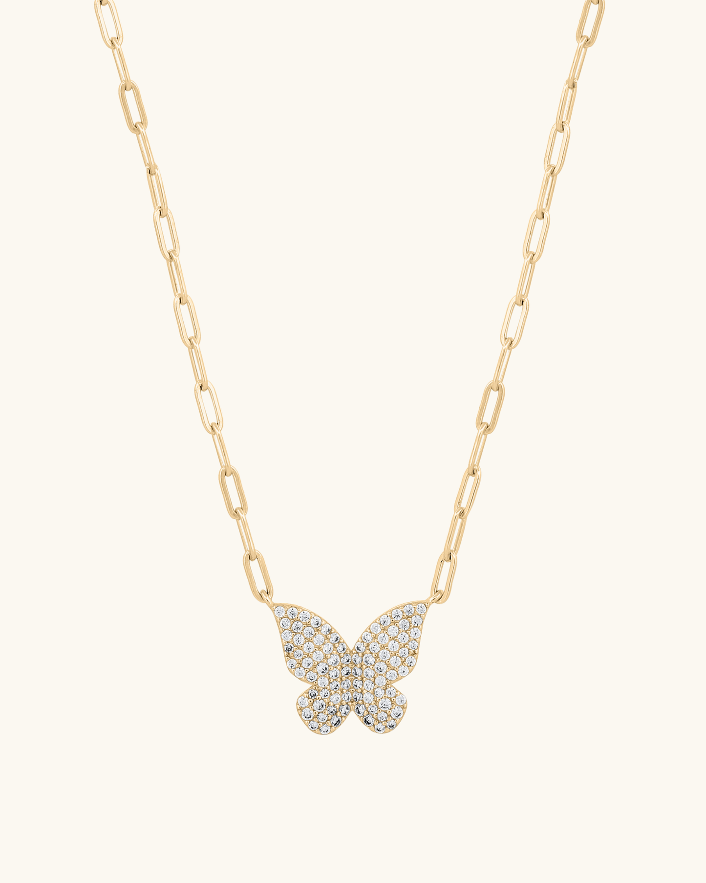 Paperclip Lonely Butterfly Necklace