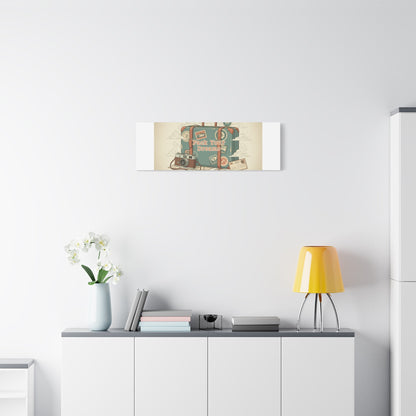 Pack Your Dreams Canvas | Retro Travel Postcard, Wanderlust Passport Stamp Art