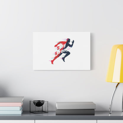 Stay Strong Runner Canvas | Fitness Motivation, Gym Wall Art
