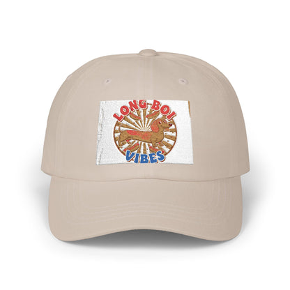 Funny Weiner Dog Meme Classic Dad Cap — Long Boy Graphic