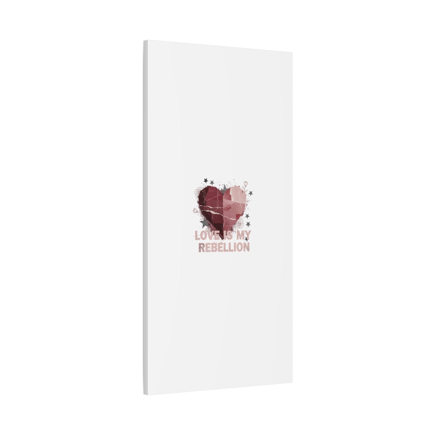 Love Is My Rebellion Canvas | Soft Grunge Hearts, Distressed Valentine Collage