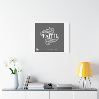 handwritten faith ribbon Canvas | sketch aesthetic, doodle design