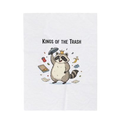 Kings of the Trash Raccoon Blanket | trash panda, raccoon doodle
