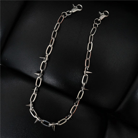 Rivet waist chain punk cool pants chain