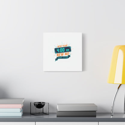 4AM Club New Year Graphic Canvas | Holiday Party Novelty, Festive New Year Decor
